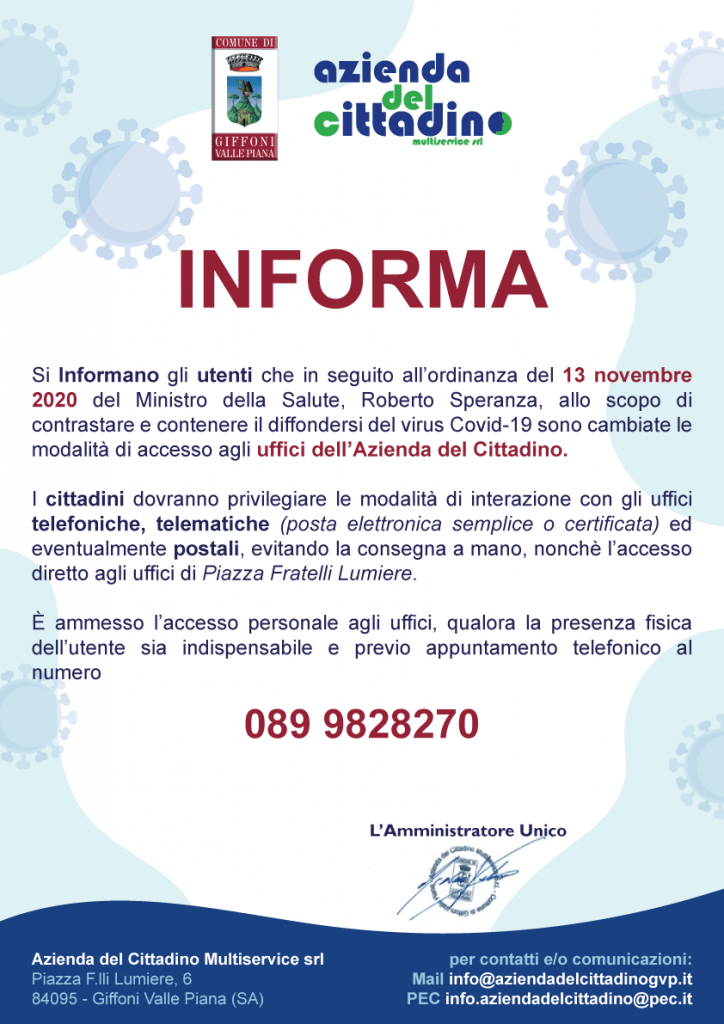 avviso_16_NOVEMBRE_2020_uffici