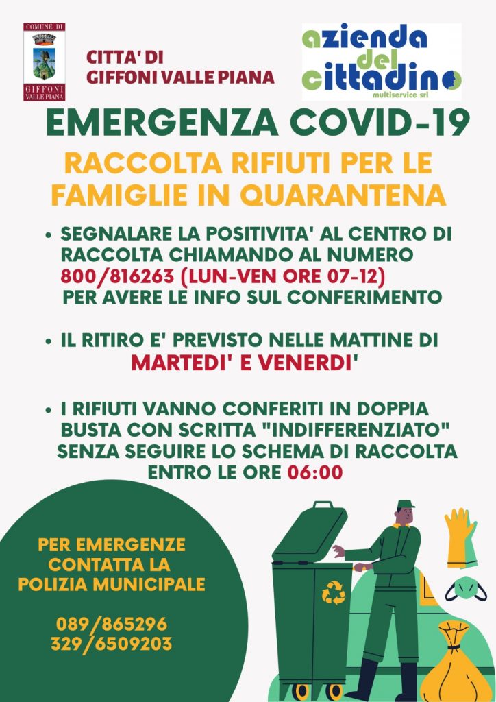 RIFIUTI COVID